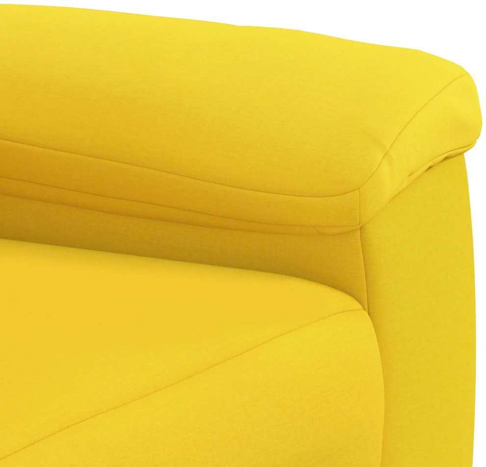 Sofa Sofos komplektas 3 vnt. Šviesi geltona Audinys