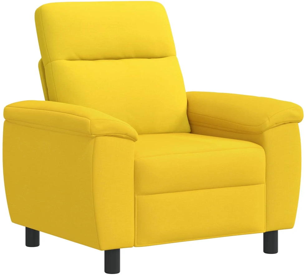 Sofa Sofos komplektas 3 vnt. Šviesi geltona Audinys