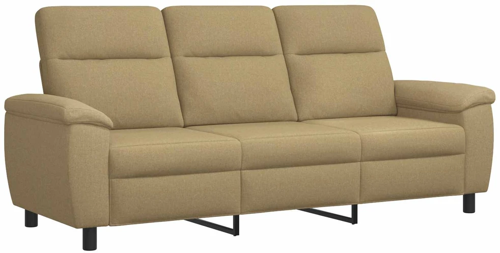Sofa Sofos komplektas 3 vnt. Šviesiai rudas Audinys