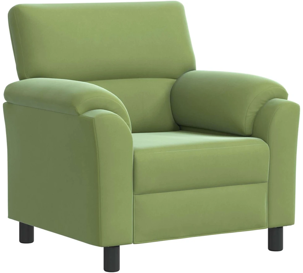 Sofa Sofos komplektas 3 vnt. Šviesiai žalia Aksomas