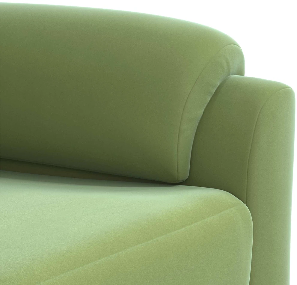 Sofa Sofos komplektas 3 vnt. Šviesiai žalia Aksomas