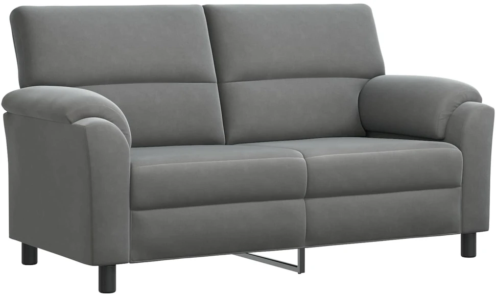 Sofa Sofos komplektas 3 vnt. Tamsiai pilka Aksomas