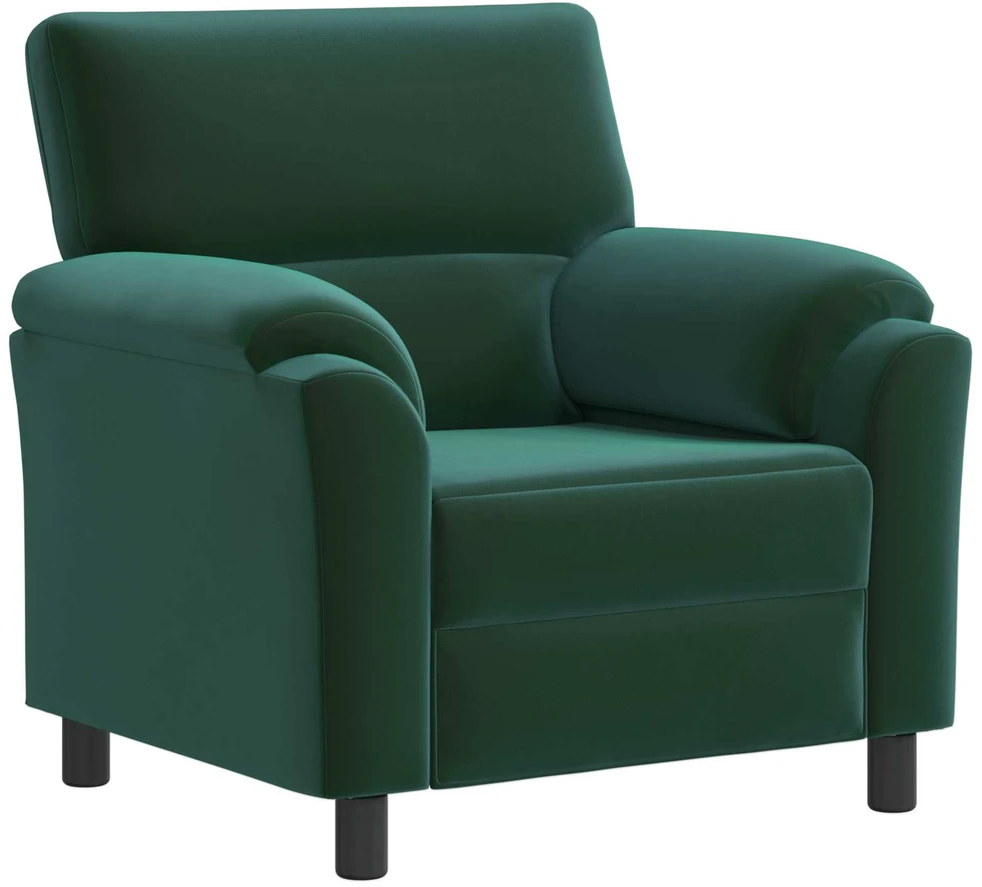Sofa Sofos komplektas 3 vnt. Tamsiai žalia Aksomas
