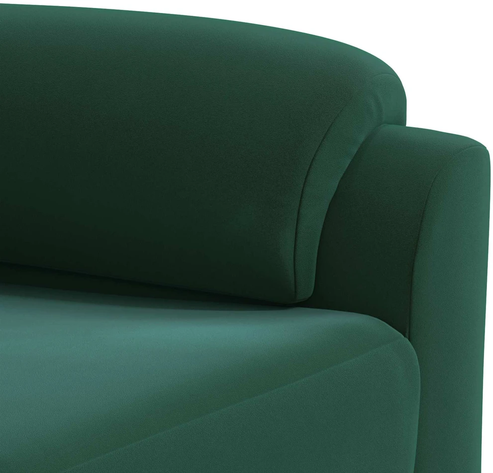 Sofa Sofos komplektas 3 vnt. Tamsiai žalia Aksomas