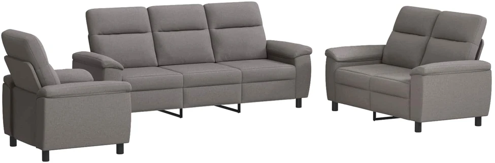 Sofa Sofos komplektas 3 vnt. Taupe Audinys