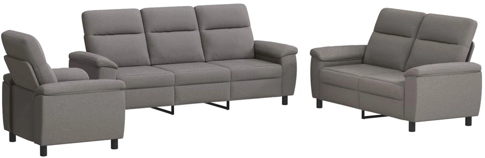 Sofa Sofos komplektas 3 vnt. Taupe Audinys