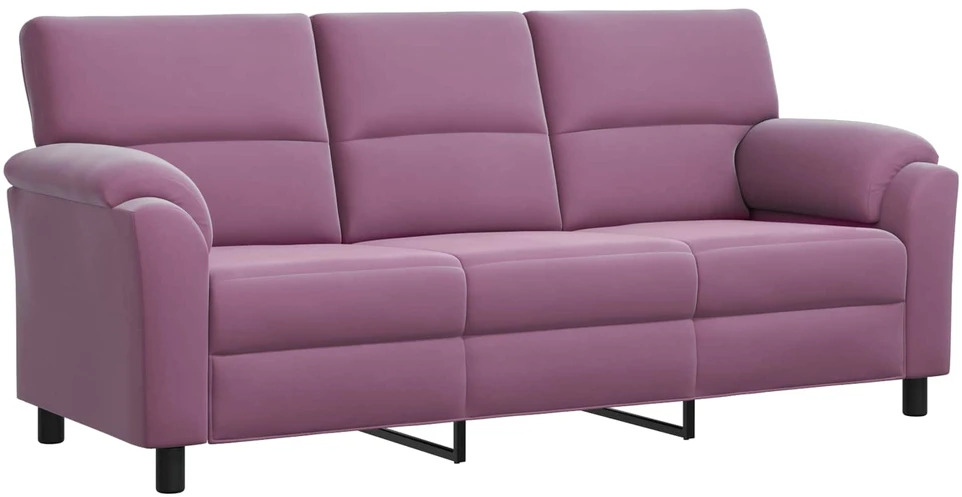 Sofa Sofos komplektas 3 vnt. Violetinė Aksomas
