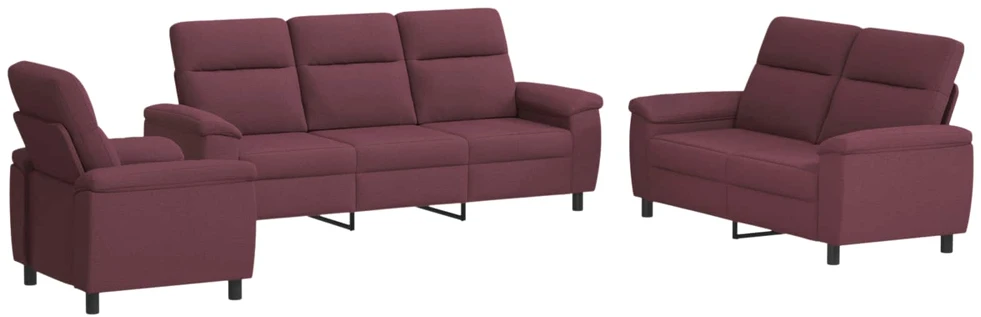 Sofa Sofos komplektas 3 vnt. Violetinė Audinys