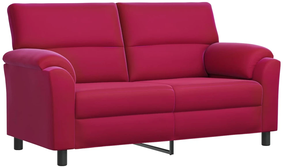 Sofa Sofos komplektas 3 vnt. Vyno raudona Aksomas