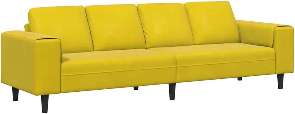 Svetainės sofa Geltona 250 x 77 x 76 cm