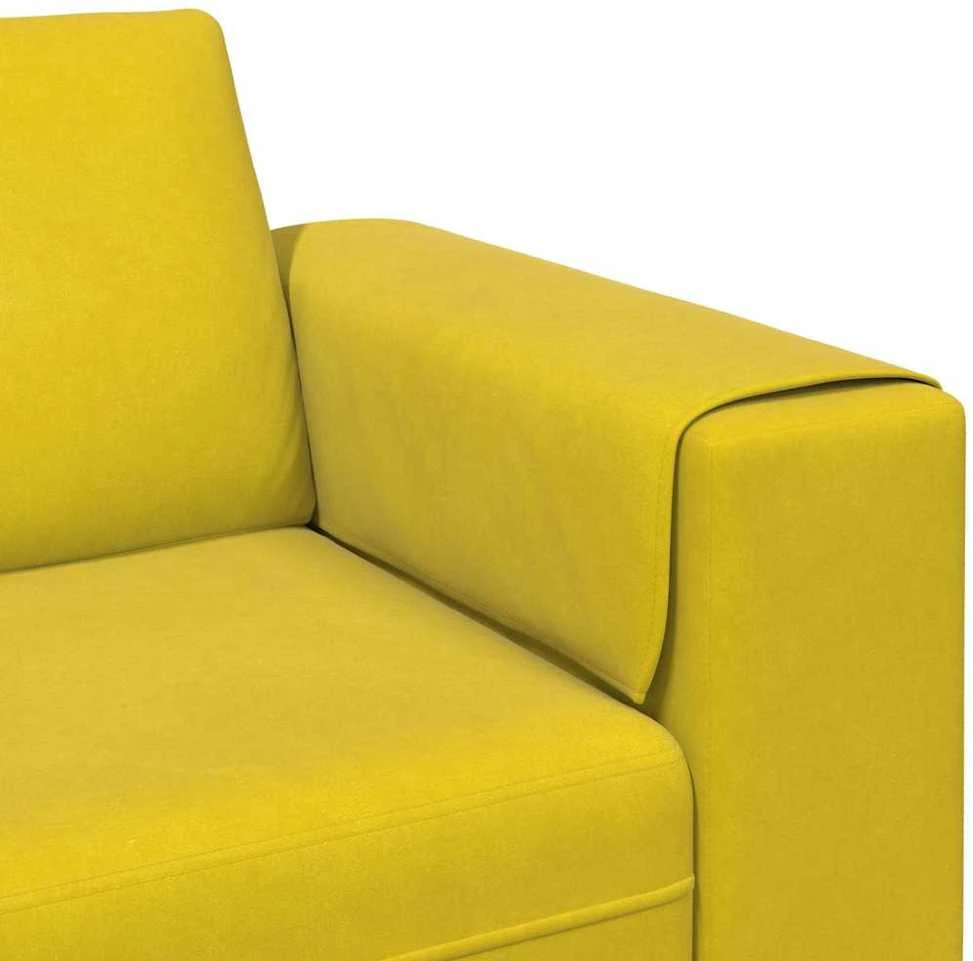 Svetainės sofa Geltona 250 x 77 x 76 cm