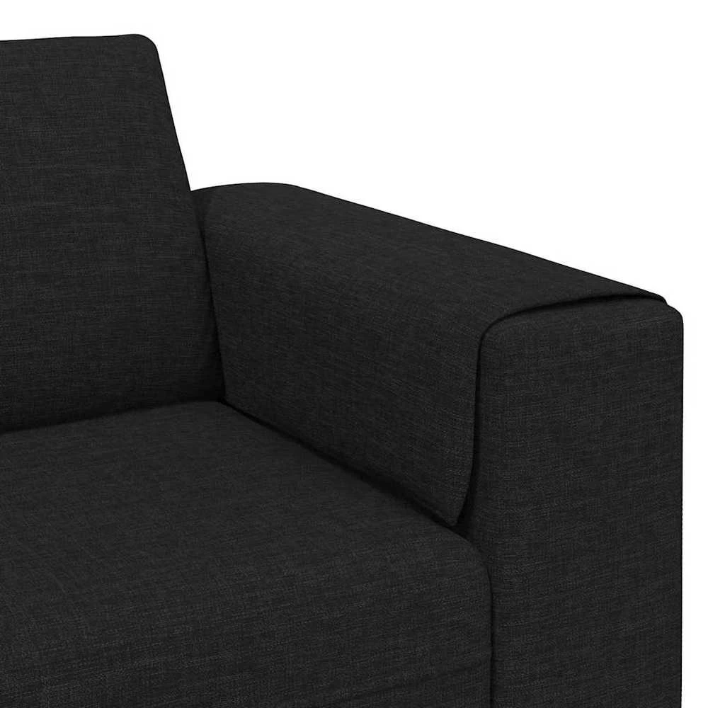 Svetainės sofa Juoda 250 x 77 x 76 cm Poliesteris