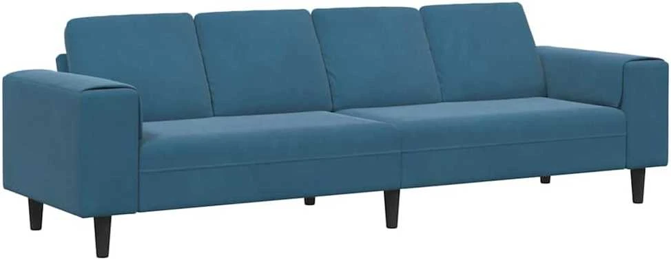 Svetainės sofa Mėlyna 250 x 77 x 76 cm
