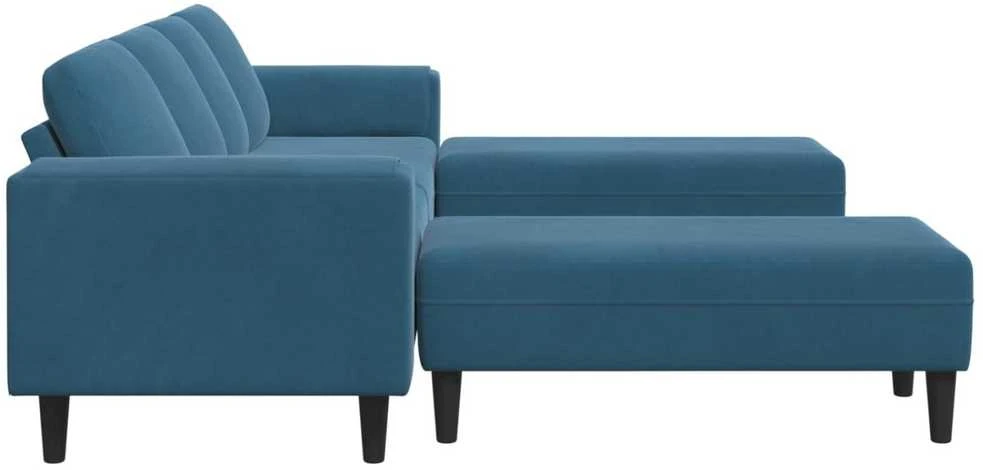 Svetainės sofa 3 vnt. Mėlyna
