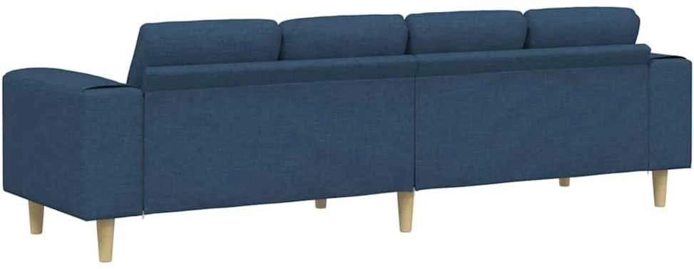 Svetainės sofa Mėlyna 250 x 77 x 76 cm Poliesteris