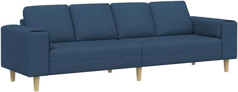 Svetainės sofa Mėlyna 250 x 77 x 76 cm Poliesteris
