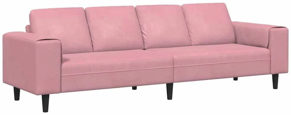 Svetainės sofa Rožinė 250 x 77 x 76 cm