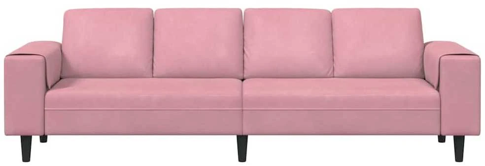 Svetainės sofa Rožinė 250 x 77 x 76 cm