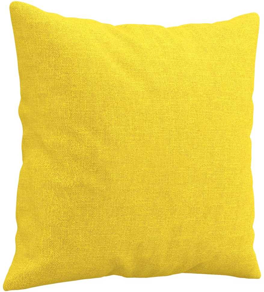 Sofa Sofos komplektas su pagalvėmis, 3 dalių, geltonas, audinys