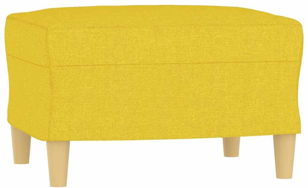 Sofa Sofos komplektas su pagalvėmis, 4 dalių, geltonas, audinys