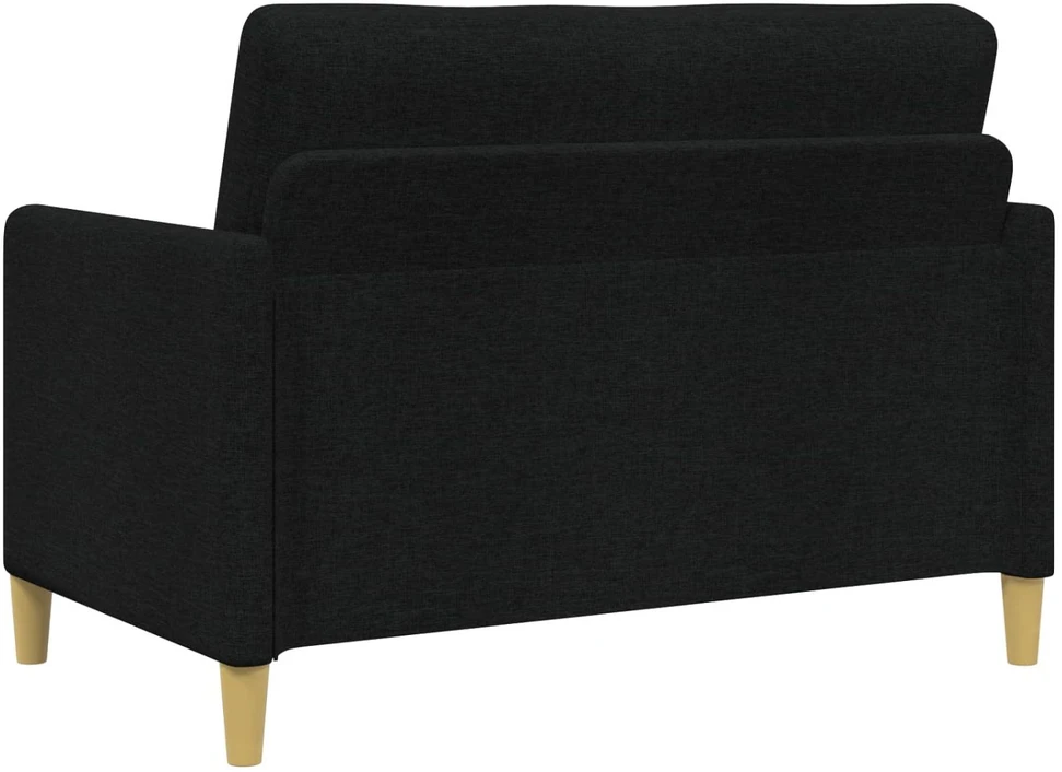 Sofa Sofos komplektas su saugojimu 2 vnt. Juoda Poliesteris
