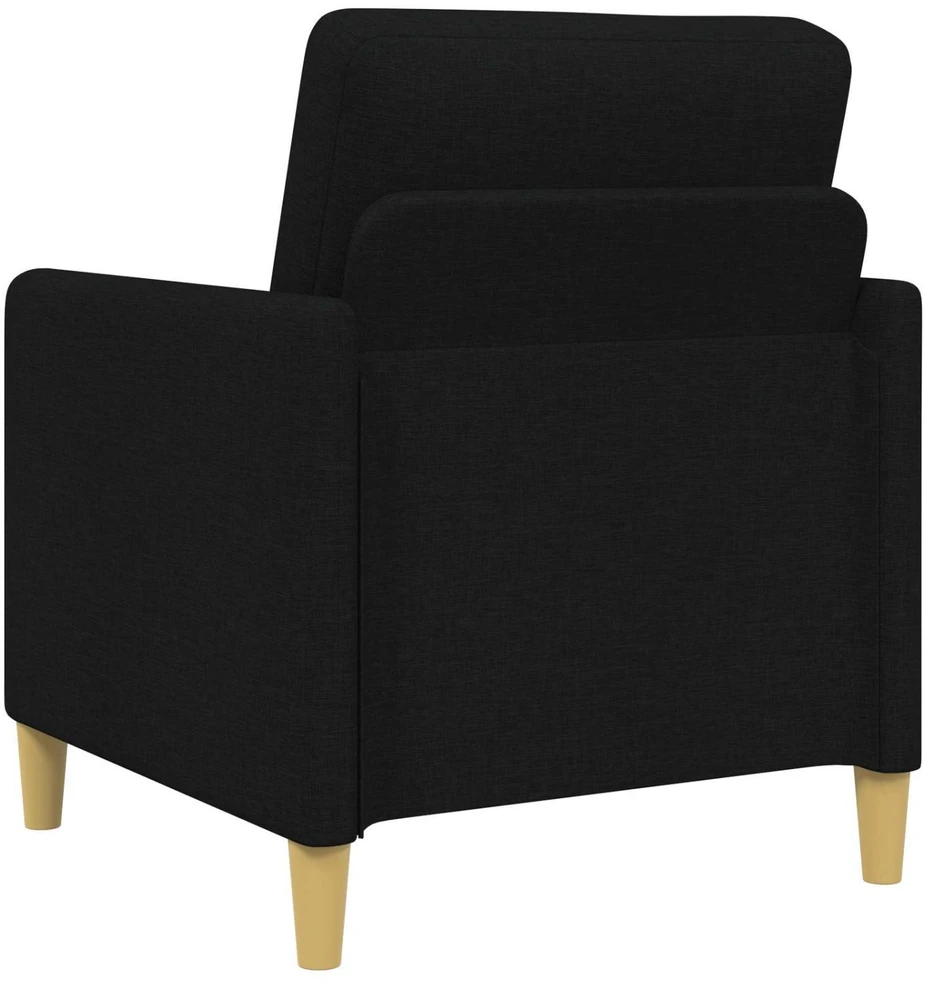 Sofa Sofos komplektas su saugojimu 2 vnt. Juoda Poliesteris