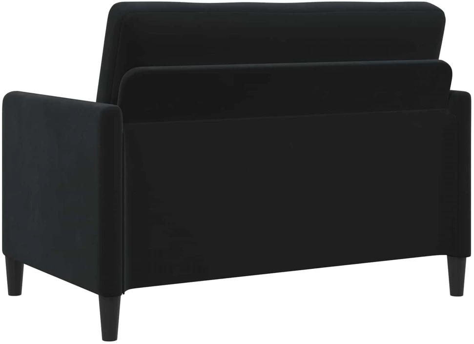 Sofa Sofos komplektas su saugojimu 2 vnt. Juoda Poliesteris