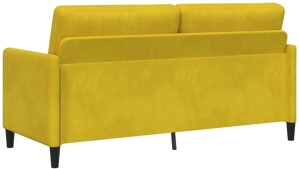 Sofa Sofos komplektas su saugojimu 2 vnt. Geltona Poliesteris