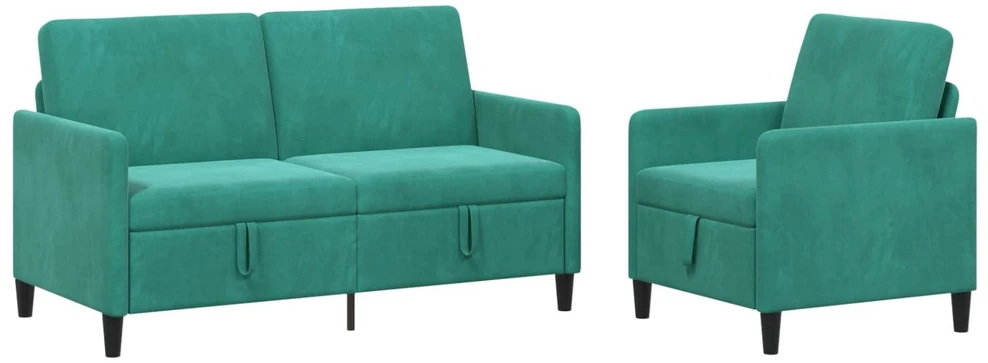 Sofa Sofos komplektas su saugojimu 2 vnt. Turkio Poliesteris