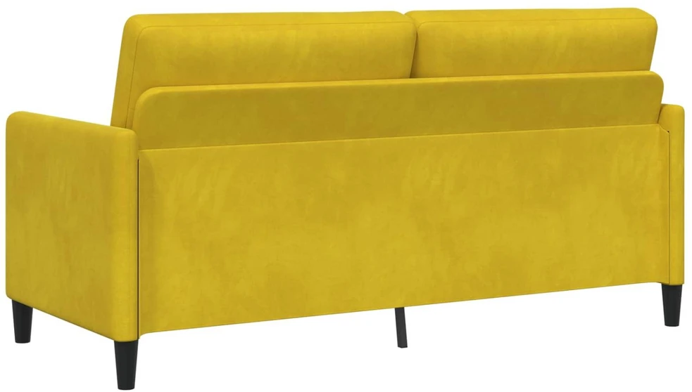 Sofa Sofos komplektas su saugojimu 2 vnt. Geltona Poliesteris