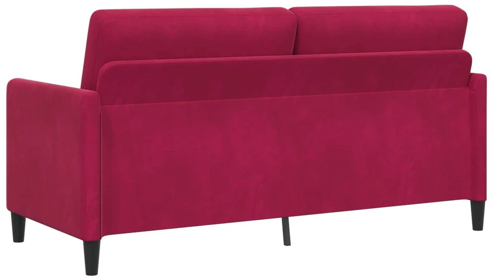 Sofa Sofos komplektas su saugojimu 2 vnt. Vyno raudona Poliesteris