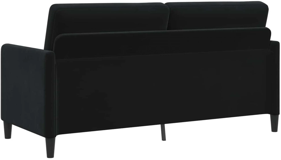 Sofa Sofos komplektas su saugojimu 2 vnt. Juoda Poliesteris