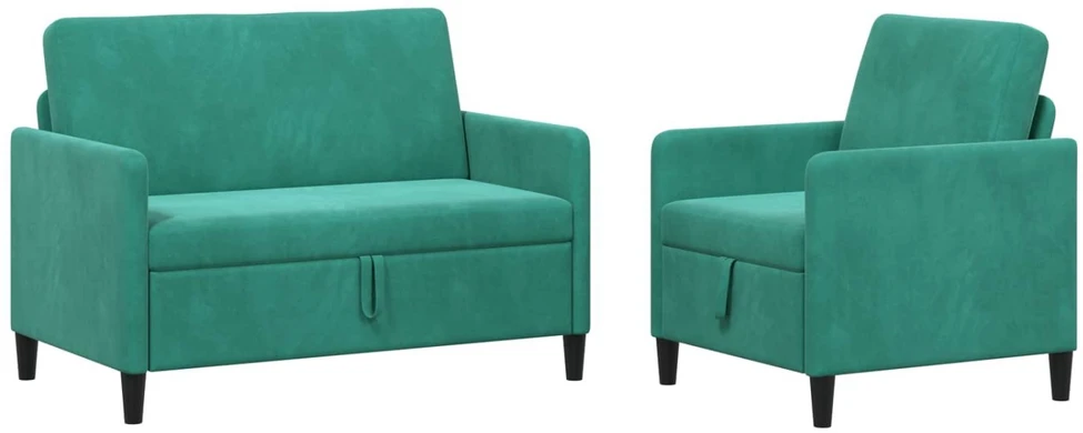 Sofa Sofos komplektas su saugojimu 2 vnt. Turkio Poliesteris