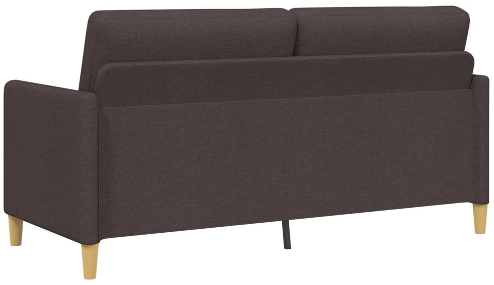 Sofa Sofos komplektas su saugojimu 2 vnt. Tamsiai rudas Poliesteris