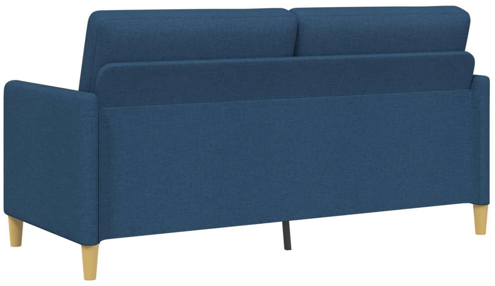 Sofa Sofos komplektas su saugojimu 2 vnt. Mėlyna Poliesteris