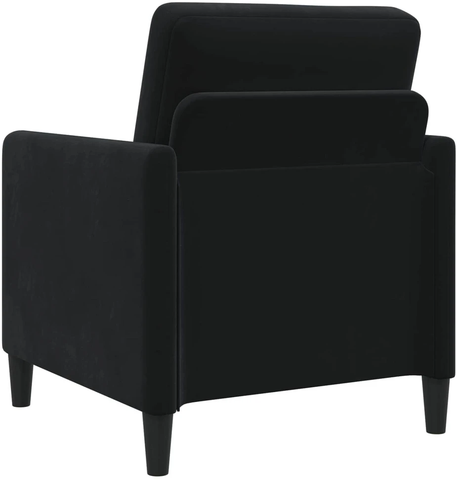Sofa Sofos komplektas su saugojimu 2 vnt. Juoda Poliesteris