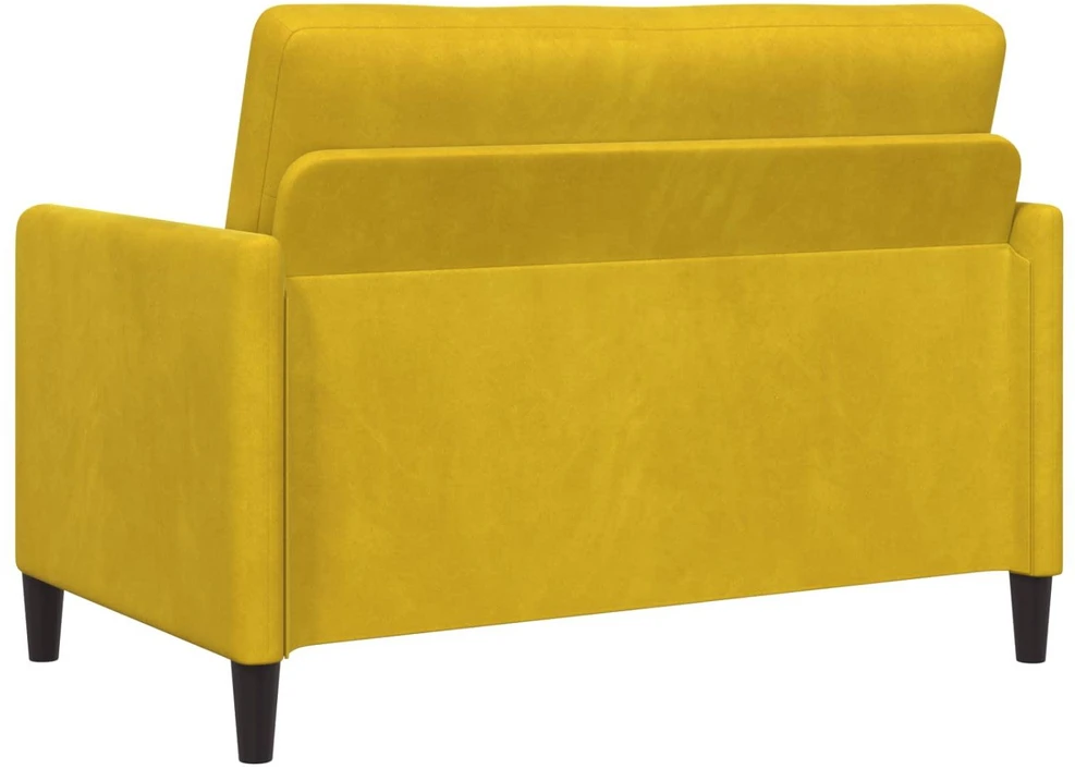 Sofa Sofos komplektas su saugojimu 2 vnt. Geltona Poliesteris