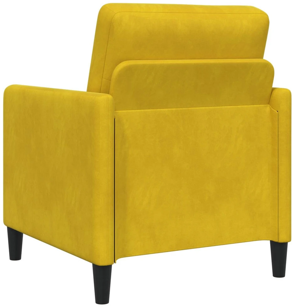 Sofa Sofos komplektas su saugojimu 2 vnt. Geltona Poliesteris