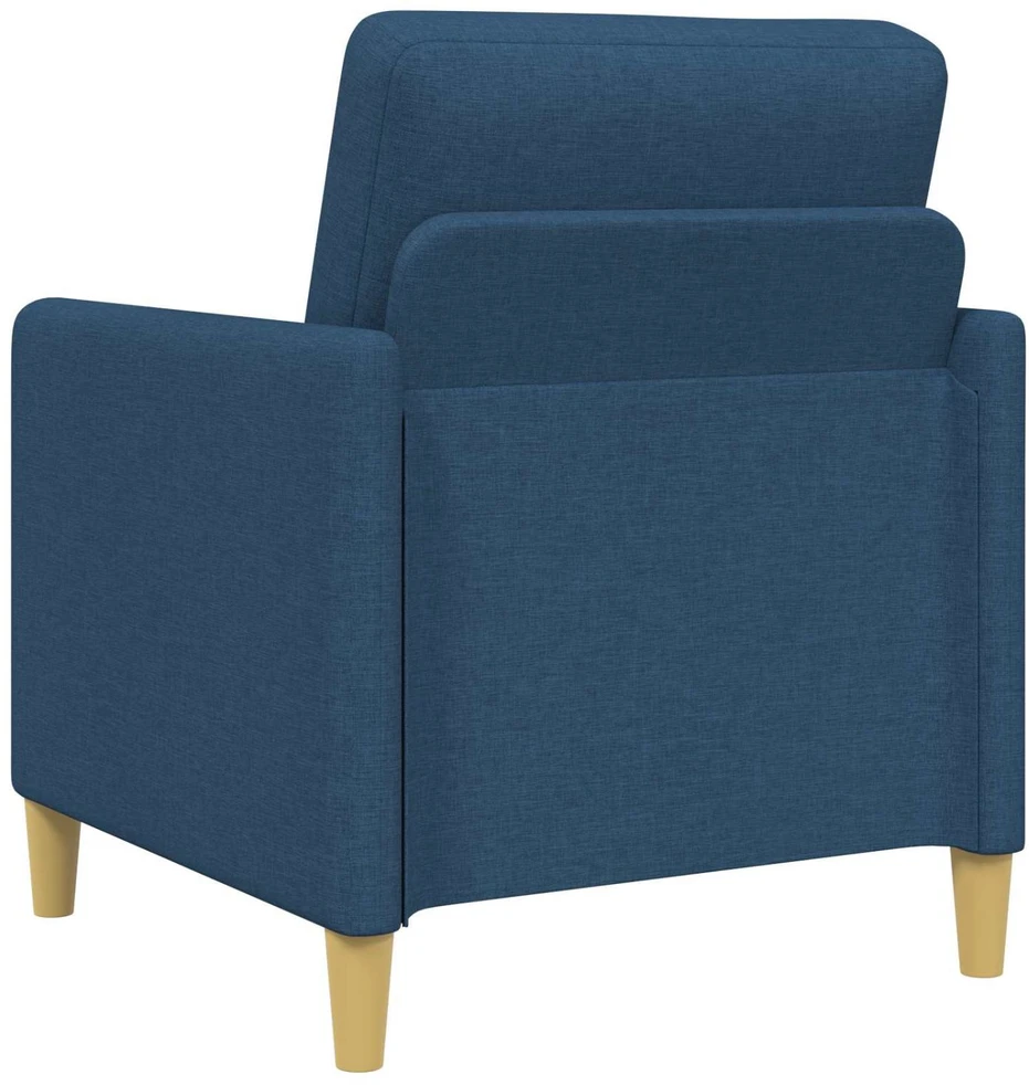 Sofa Sofos komplektas su saugojimu 2 vnt. Mėlyna Poliesteris
