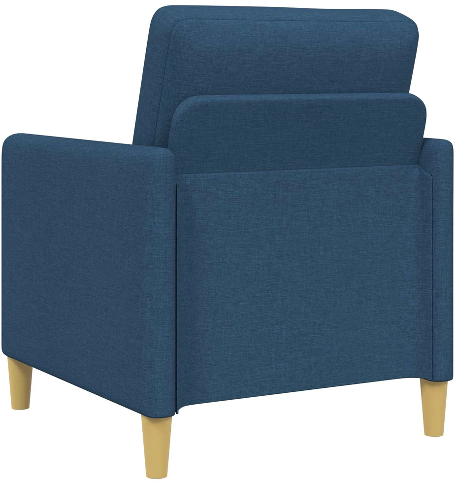 Sofa Sofos komplektas su saugojimu 2 vnt. Mėlyna Poliesteris