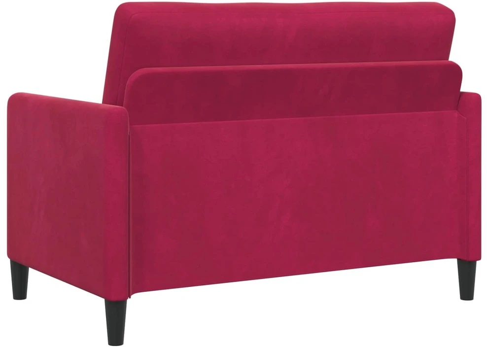 Sofa Sofos komplektas su saugojimu 2 vnt. Vyno raudona Poliesteris