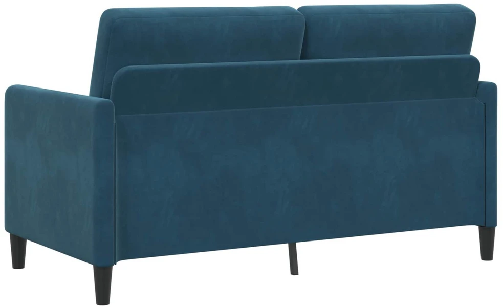Sofa Sofos komplektas su saugojimu 2 vnt. Mėlyna Poliesteris