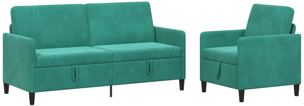 Sofa Sofos komplektas su saugojimu 2 vnt. Turkio Poliesteris