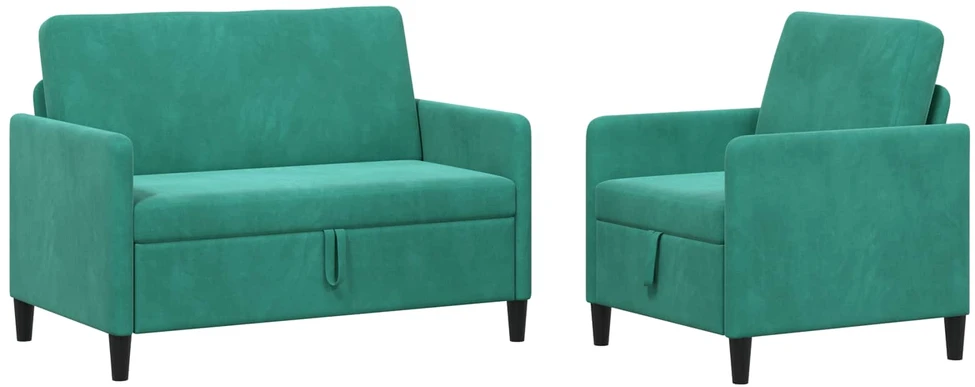 Sofa Sofos komplektas su saugojimu 2 vnt. Turkio Poliesteris