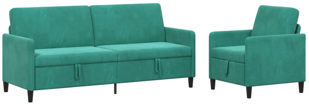 Sofa Sofos komplektas su saugojimu 2 vnt. Turkio Poliesteris