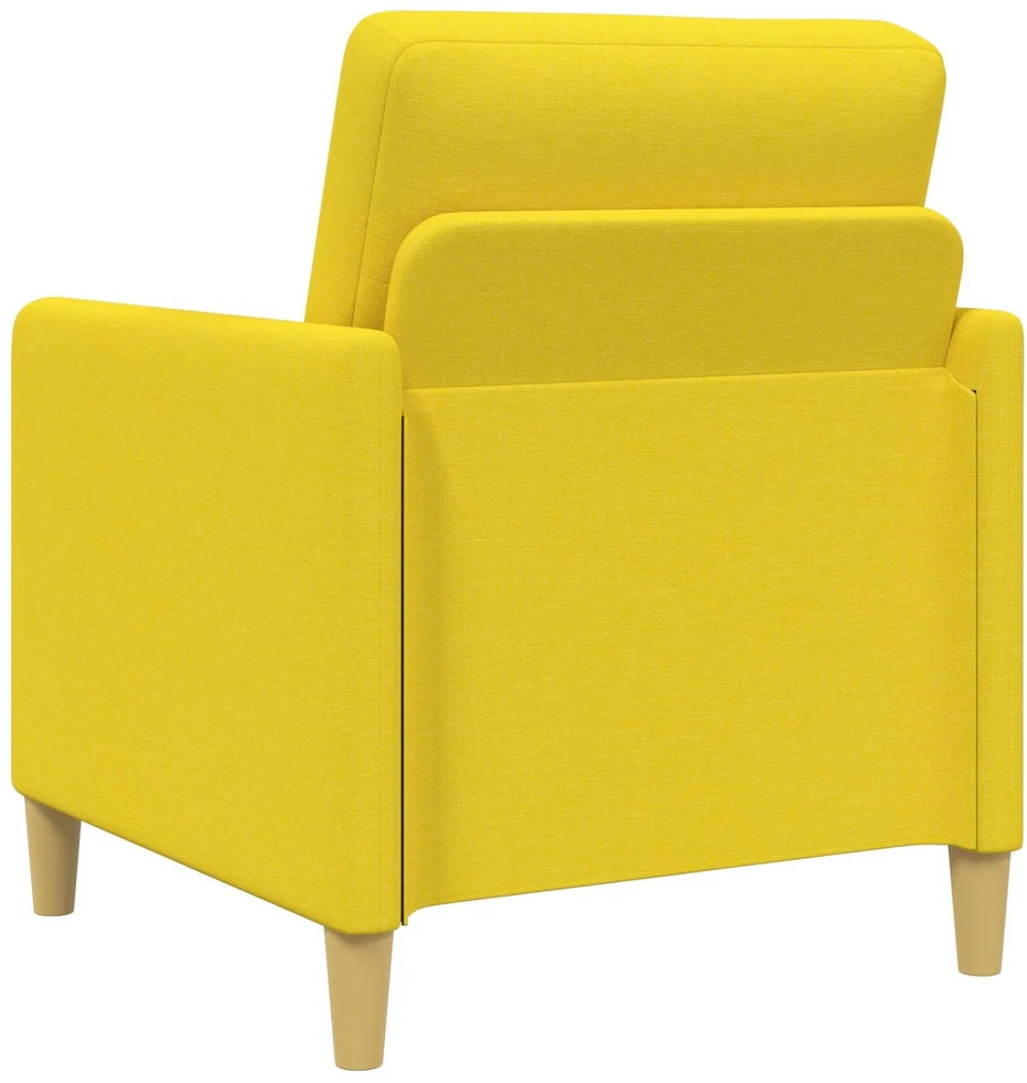 Sofa Sofos komplektas su saugojimu 2 vnt. Šviesi geltona Poliesteris