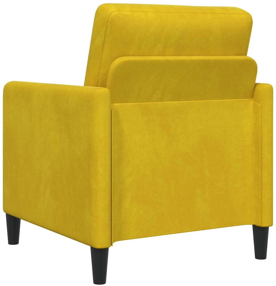 Sofa Sofos komplektas su saugojimu 2 vnt. Geltona Poliesteris