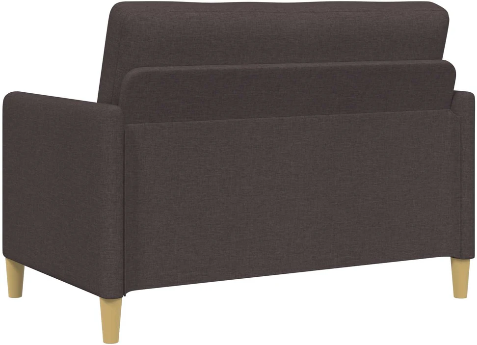 Sofa Sofos komplektas su saugojimu 2 vnt. Tamsiai rudas Poliesteris