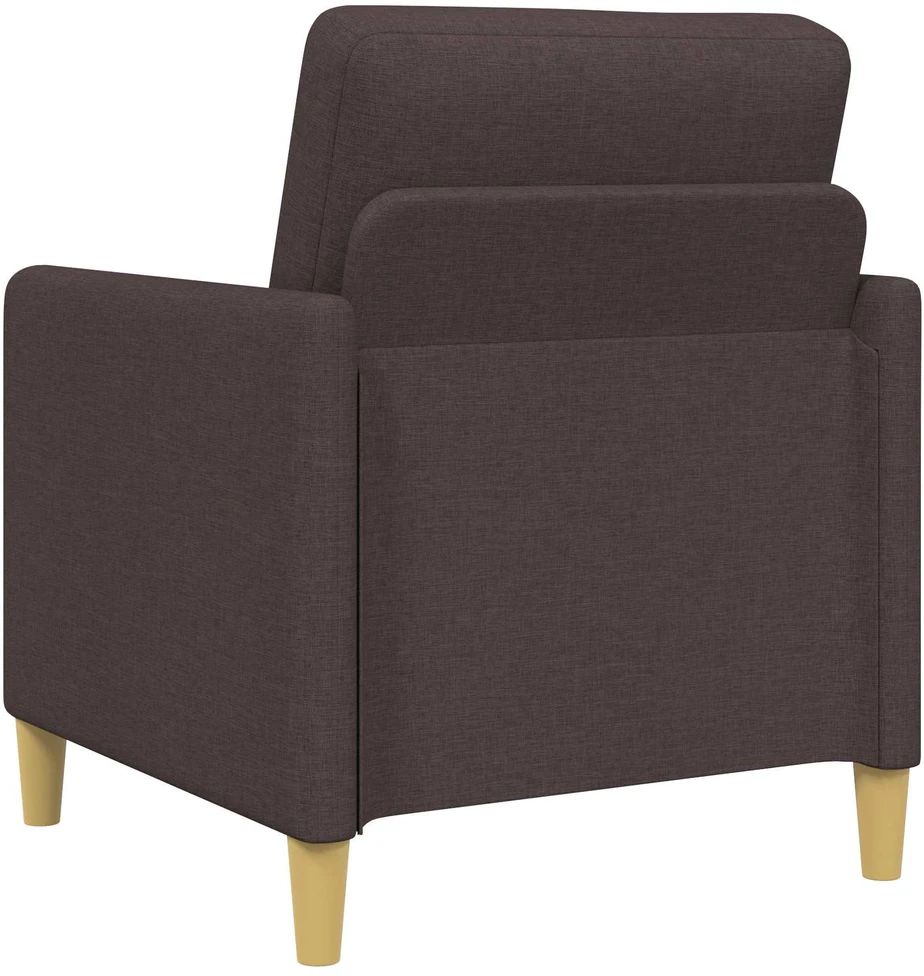 Sofa Sofos komplektas su saugojimu 2 vnt. Tamsiai rudas Poliesteris