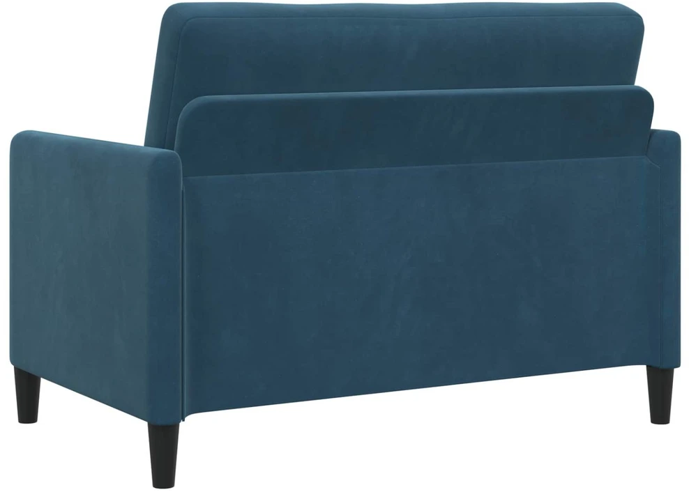 Sofa Sofos komplektas su saugojimu 2 vnt. Mėlyna Poliesteris